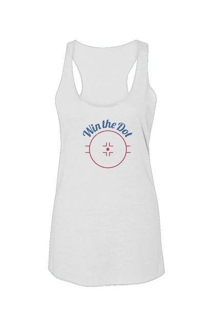 Win the Dot Racerback Barn Tank White | Barn Garb Hockey Threads