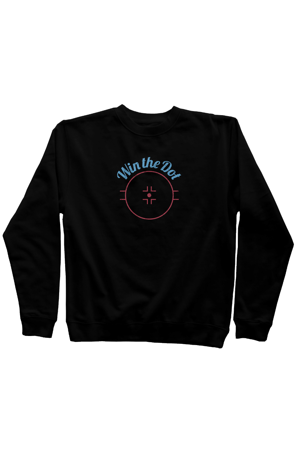 Win the Dot Rinkside Crewneck Sweatshirt Black | Barn Garb Hockey Threads
