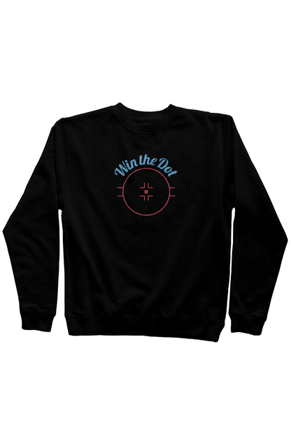 Win the Dot Rinkside Crewneck Sweatshirt Black | Barn Garb Hockey Threads