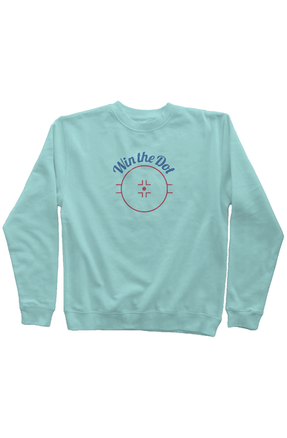 Win the Dot Rinkside Crewneck Sweatshirt  Blue | Barn Garb Hockey Threads