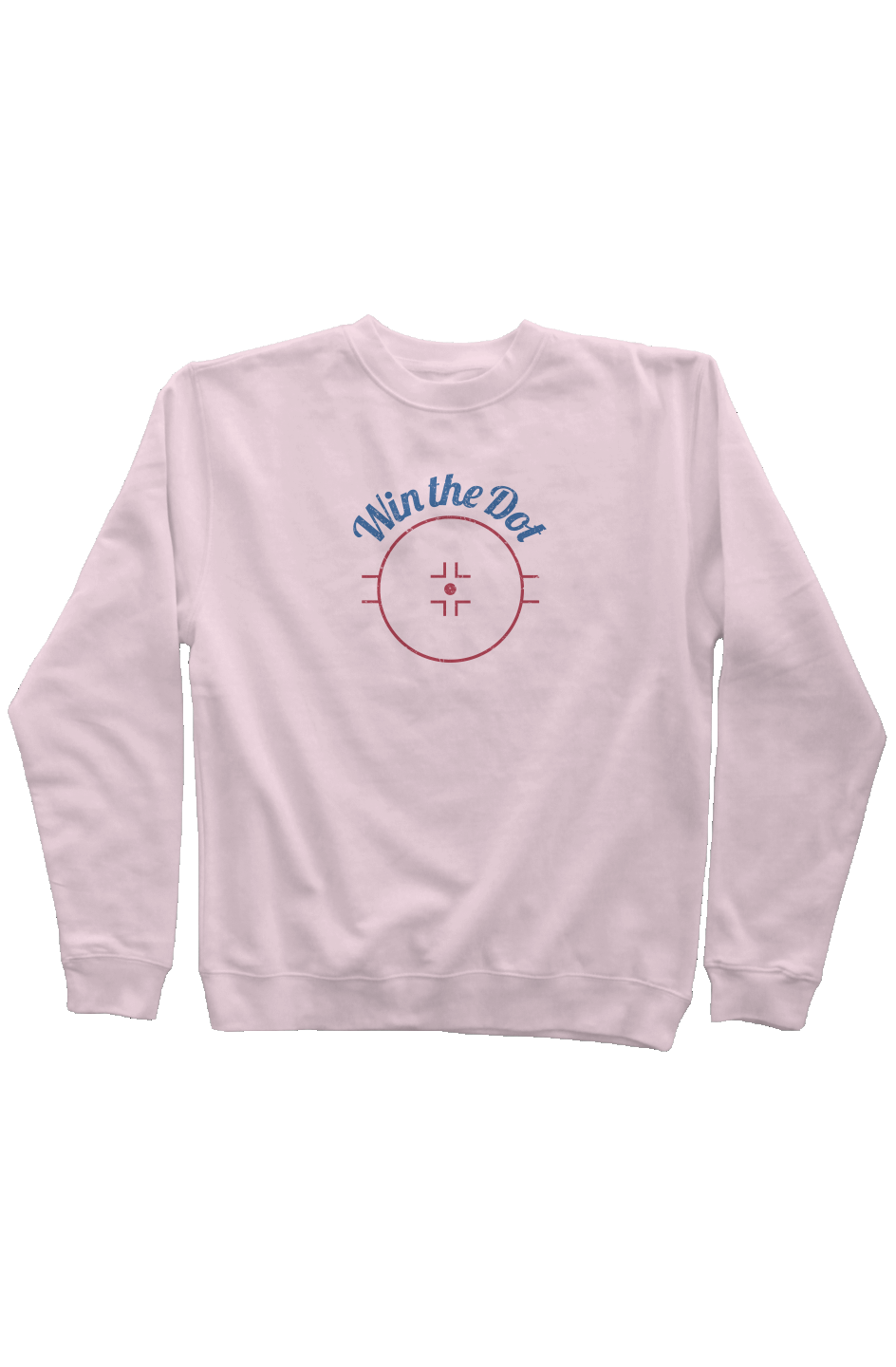 Win the Dot Rinkside Crewneck Sweatshirt  Pink | Barn Garb Hockey Threads