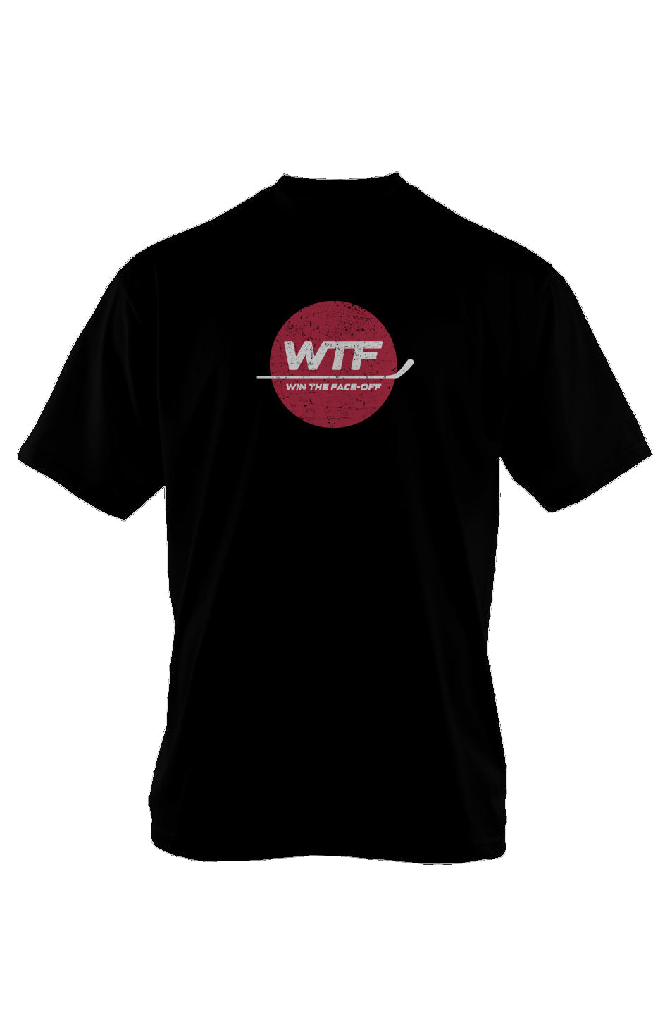 Win the Faceoff 90s Throwback Oversized Heavyweight Tee Black | Barn Garb Hockey Threads