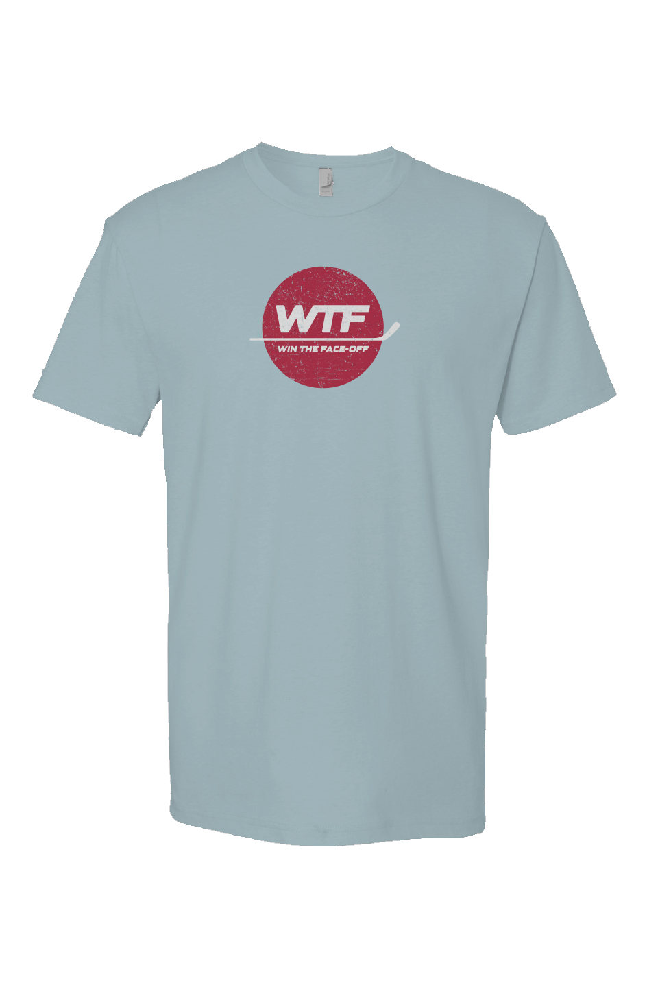 Win the Faceoff Breakaway Performance Tee Ice Blue | Barn Garb Hockey Threads