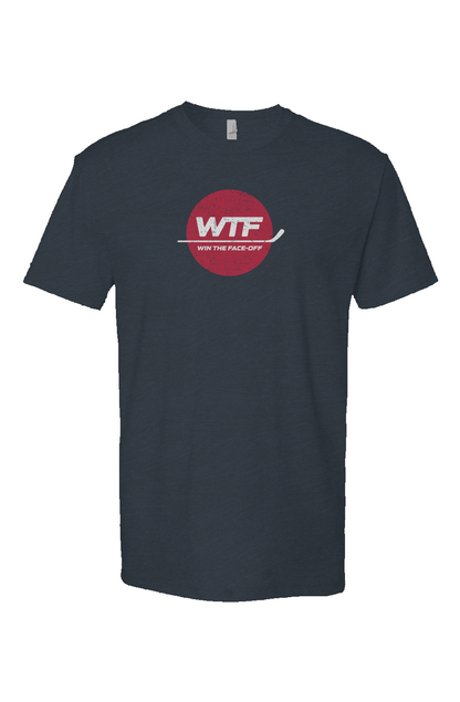 Win the Faceoff Breakaway Performance Tee Navy Blue | Barn Garb Hockey Threads