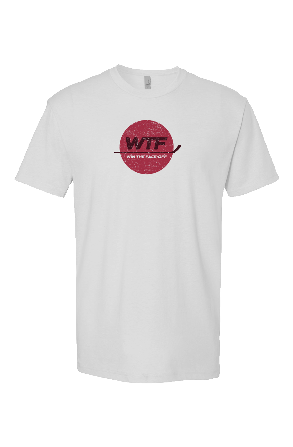 Win the Faceoff Breakaway Performance Tee White | Barn Garb Hockey Threads