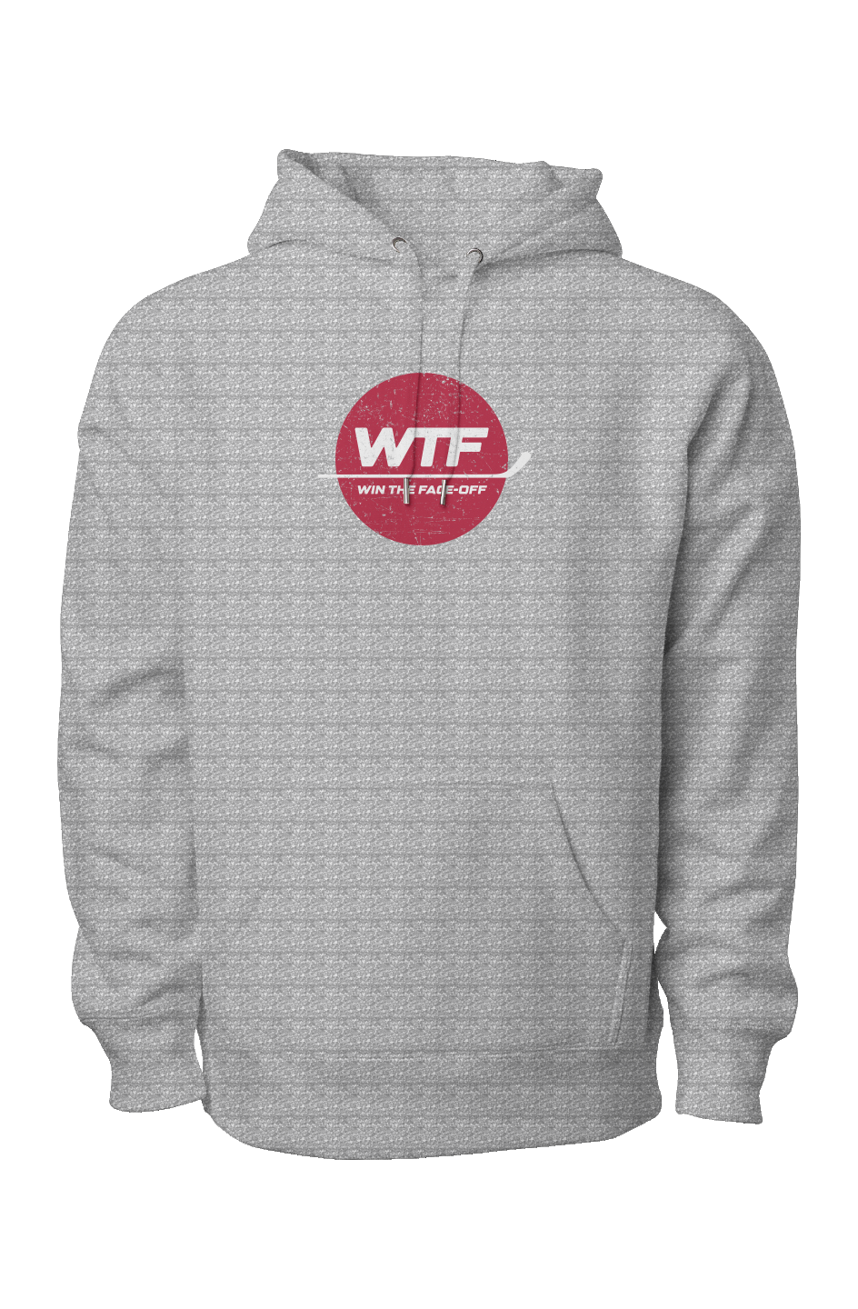 Win the Faceoff Legend Heavyweight Cross Grain Hoodie Grey | Barn Garb Hockey Threads