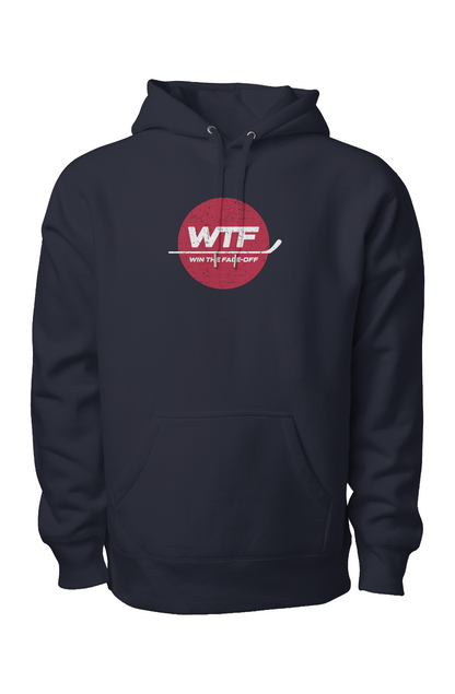 Win the Faceoff Legend Heavyweight Cross Grain Hoodie Navy Blue | Barn Garb Hockey Threads