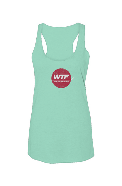 Win the Faceoff Racerback Barn Tank Mint | Barn Garb Hockey Threads