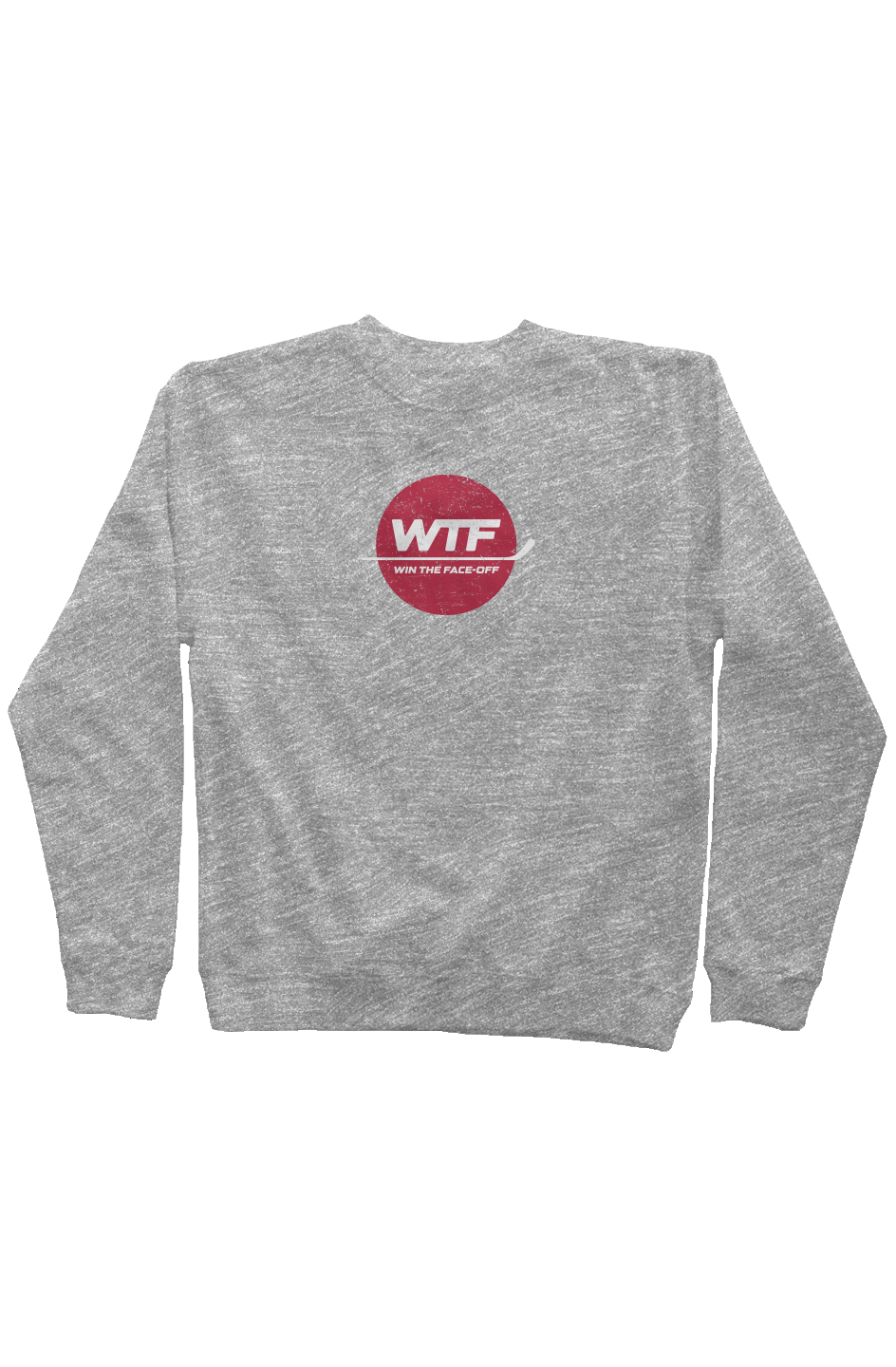 Win the Faceoff Rinkside Crewneck Sweatshirt Grey | Barn Garb Hockey Threads