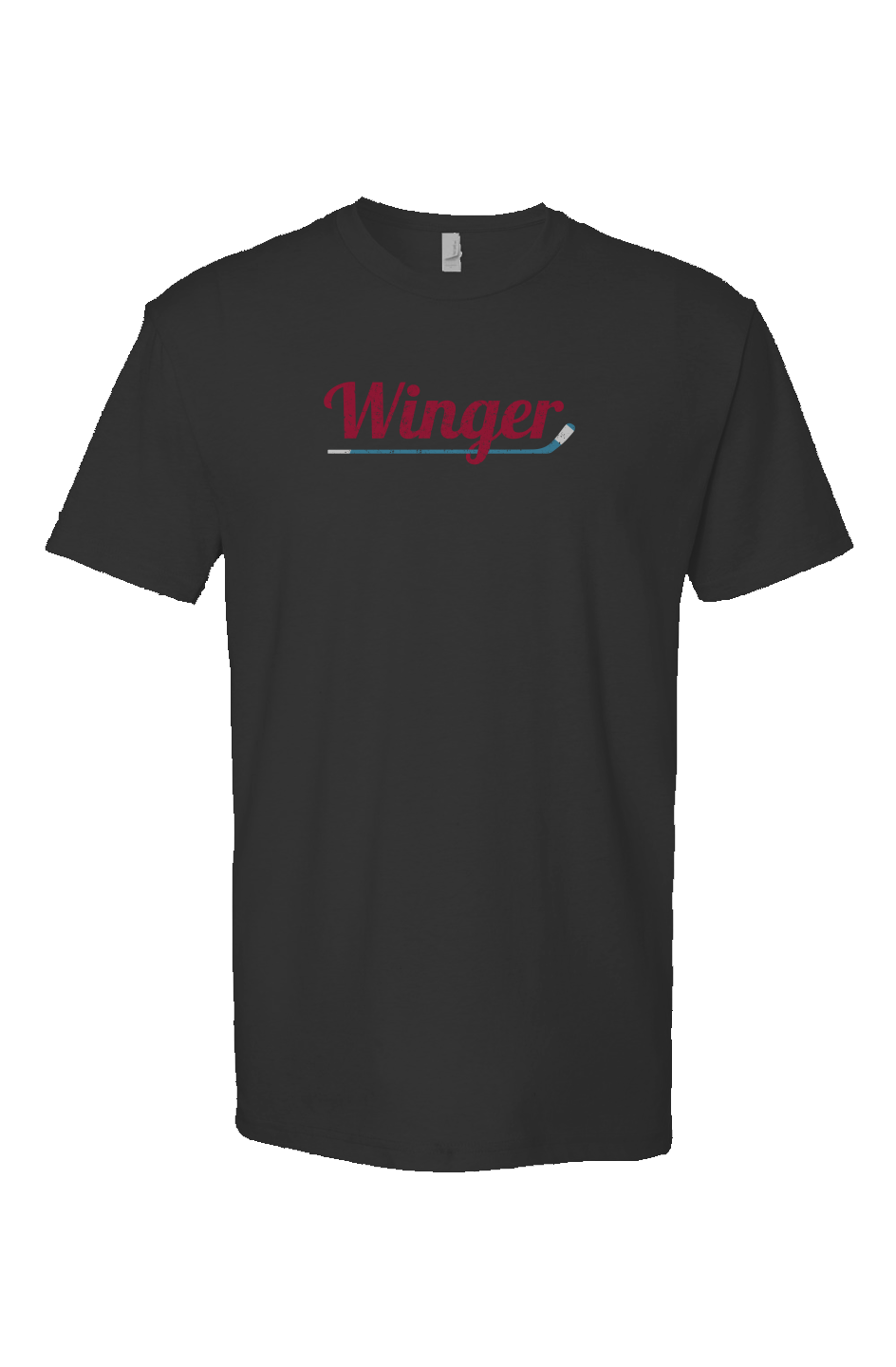 Winger Breakaway Performance Tee Black | Barn Garb Hockey Threads