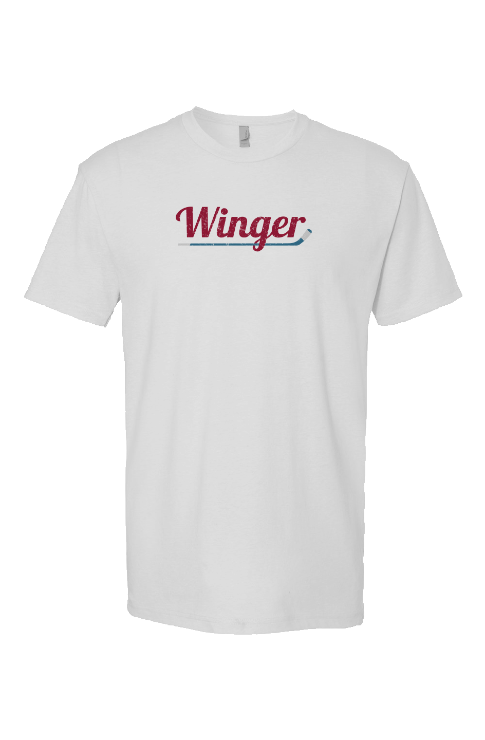 Winger Breakaway Performance Tee White | Barn Garb Hockey Threads