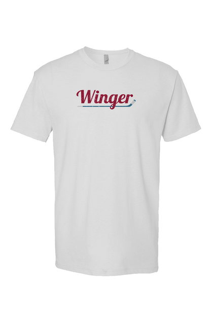 Winger Breakaway Performance Tee White | Barn Garb Hockey Threads