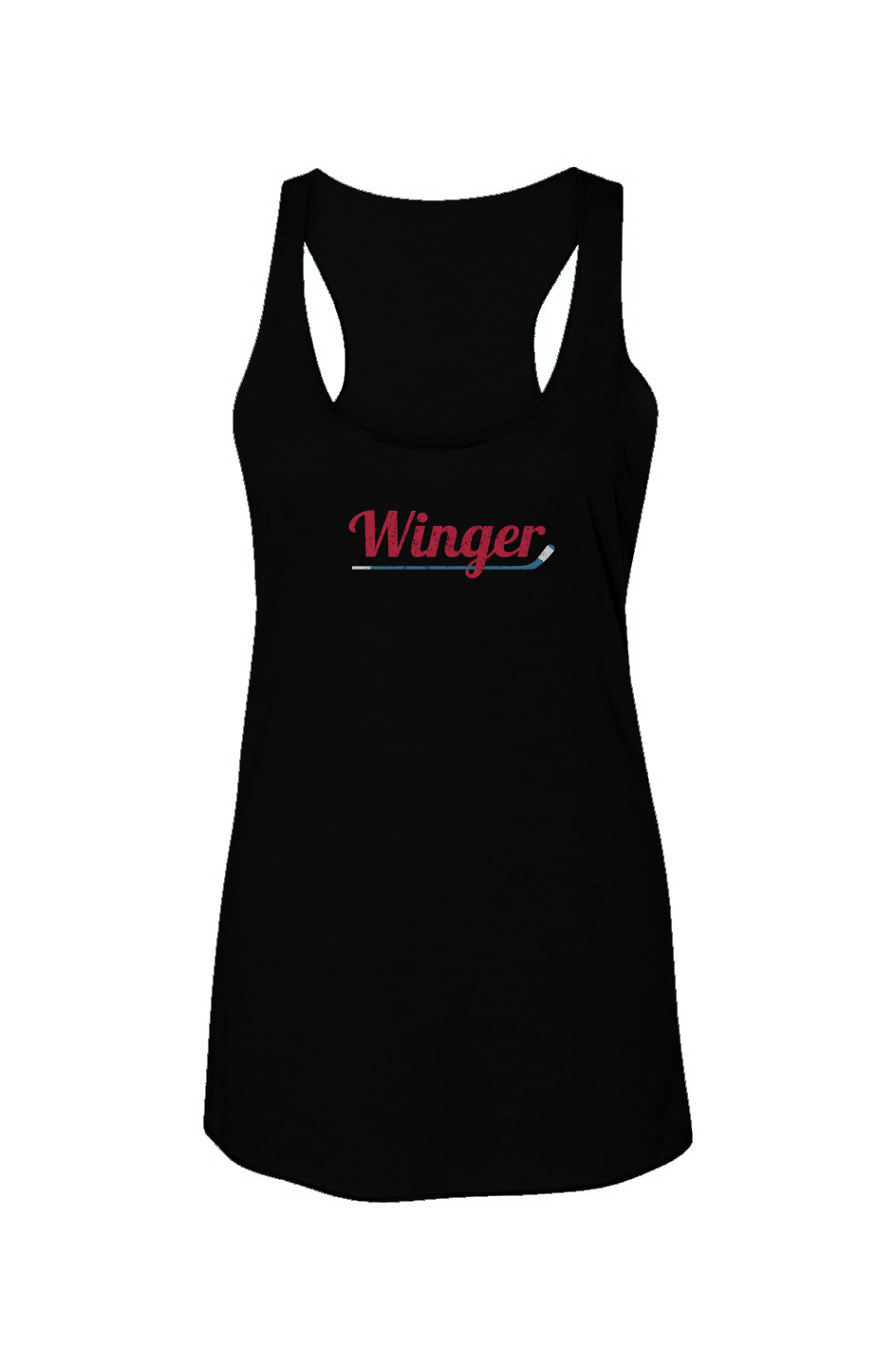 Winger Racerback Barn Tank Black | Barn Garb Hockey Threads