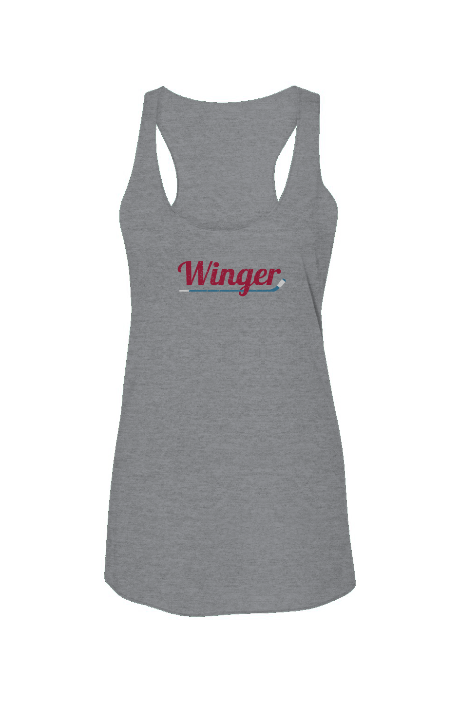 Winger Racerback Barn Tank Grey | Barn Garb Hockey Threads