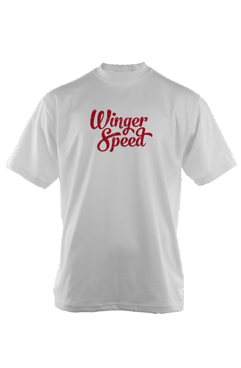 Winger Speed 90s Throwback Oversized Heavyweight Tee White | Barn Garb Hockey Threads