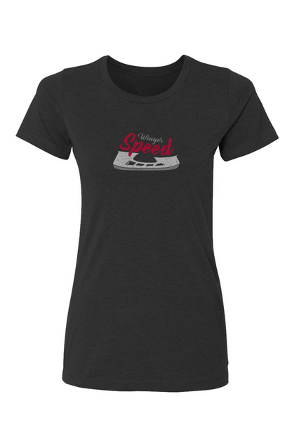 Winger Speed Blade Barn Babe Tee Black | Barn Garb Hockey Threads