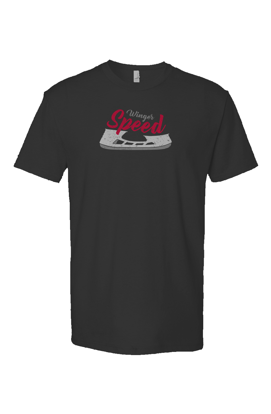 Winger Speed Blade Breakaway Performance Tee Black | Barn Garb Hockey Threads