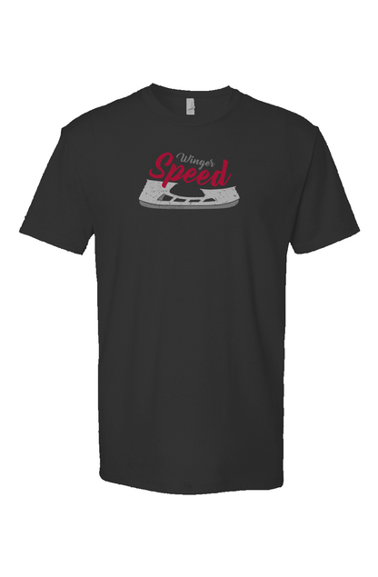 Winger Speed Blade Breakaway Performance Tee Black | Barn Garb Hockey Threads
