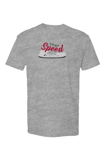 Winger Speed Blade Breakaway Performance Tee Grey | Barn Garb Hockey Threads