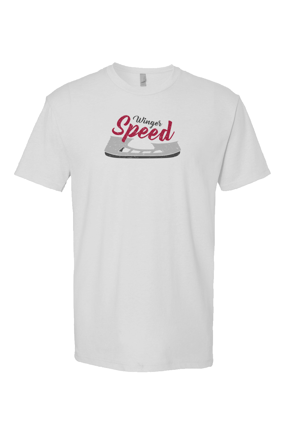 Winger Speed Blade Breakaway Performance Tee White | Barn Garb Hockey Threads