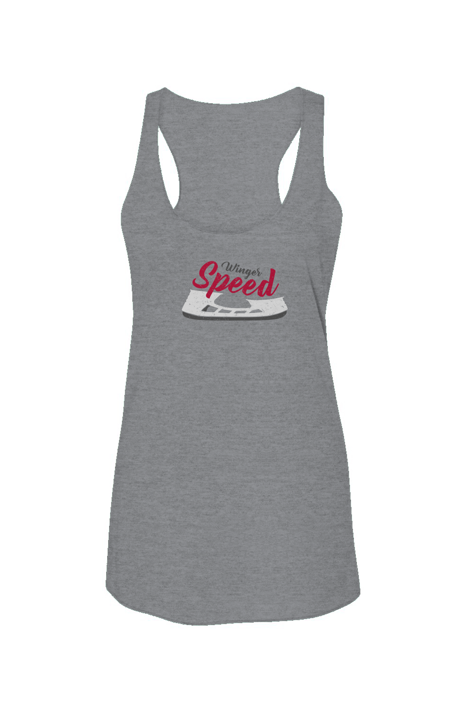 Winger Speed Blade Racerback Barn Tank Grey | Barn Garb Hockey Threads