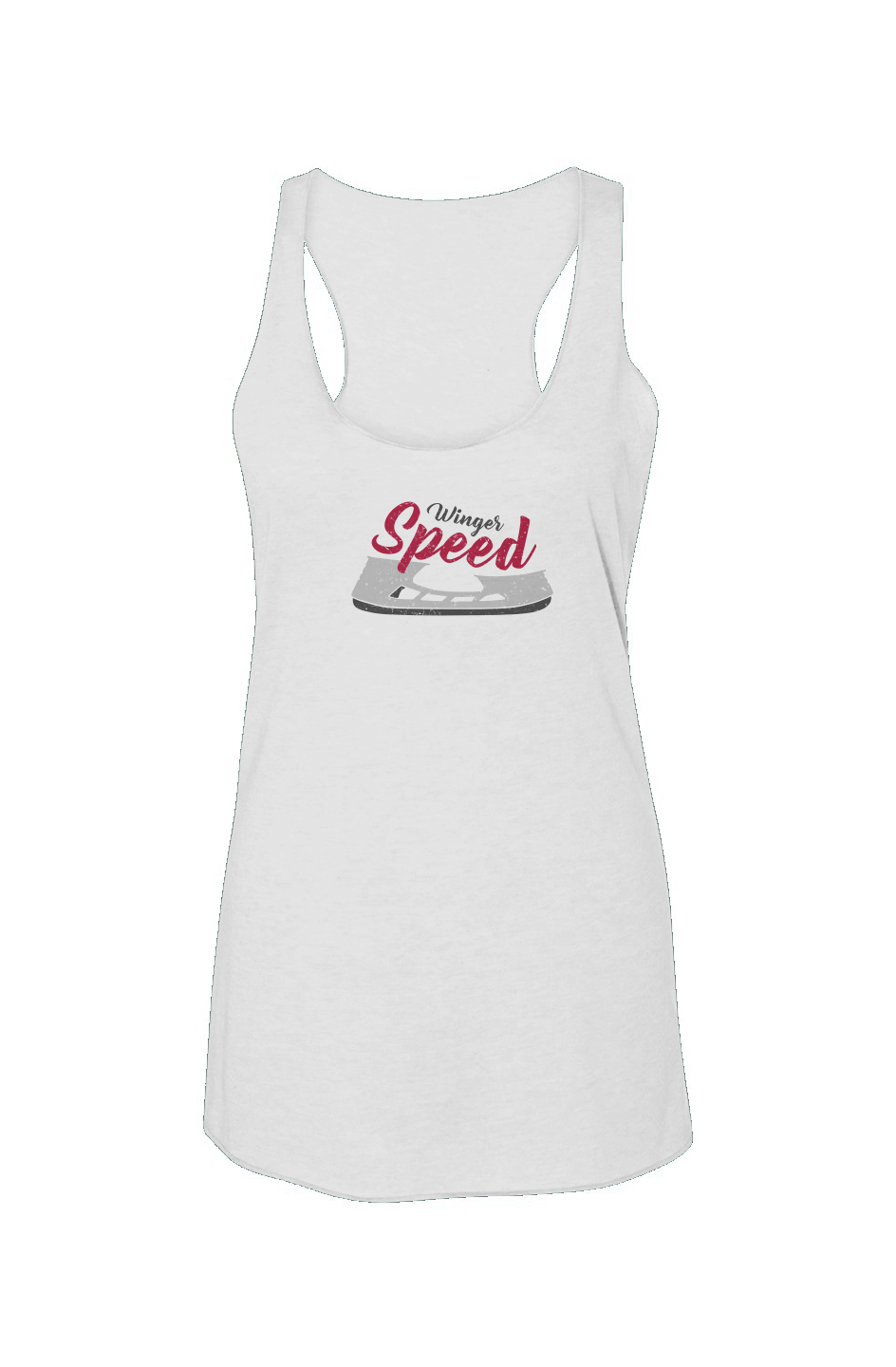 Winger Speed Blade Racerback Barn Tank White | Barn Garb Hockey Threads