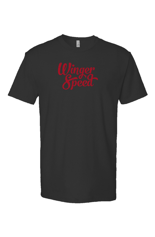 Winger Speed Breakaway Performance Tee Black | Barn Garb Hockey Threads