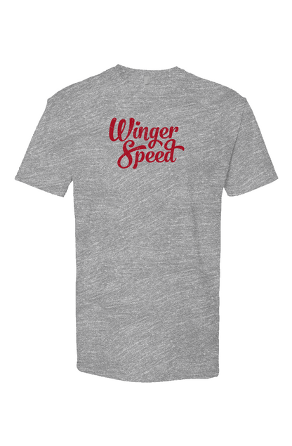 Winger Speed Breakaway Performance Tee Grey | Barn Garb Hockey Threads