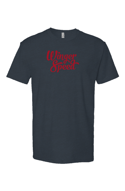 Winger Speed Breakaway Performance Tee Navy | Barn Garb Hockey Threads