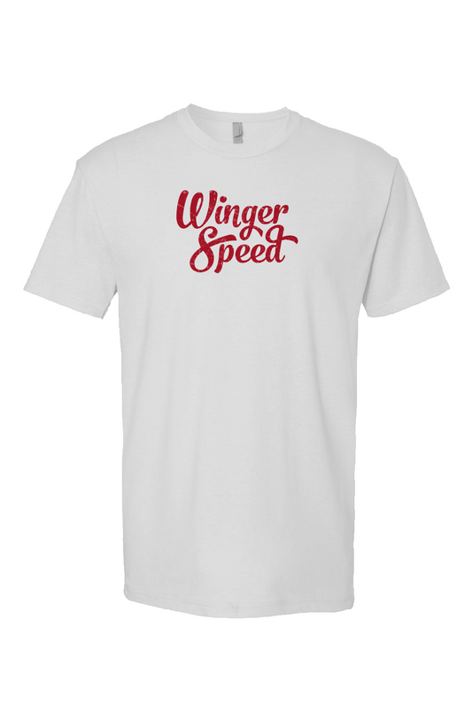 Winger Speed Breakaway Performance Tee White | Barn Garb Hockey Threads