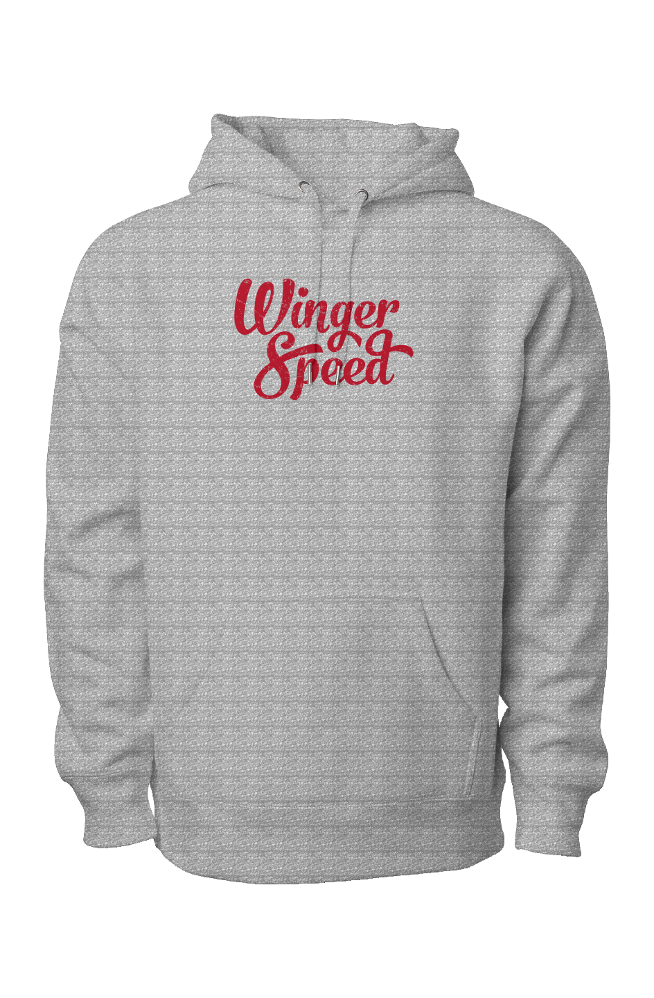 Winger Speed Legend Heavyweight Cross Grain Hoodie Grey | Barn Garb Hockey Threads