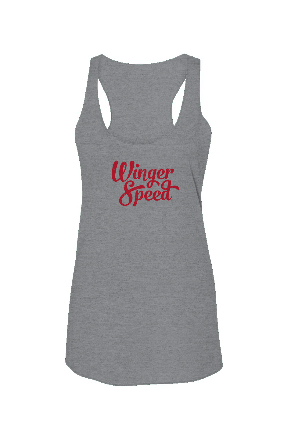 Winger Speed Racerback Barn Tank Grey | Barn Garb Hockey Threads
