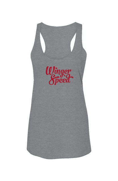 Winger Speed Racerback Barn Tank Grey | Barn Garb Hockey Threads