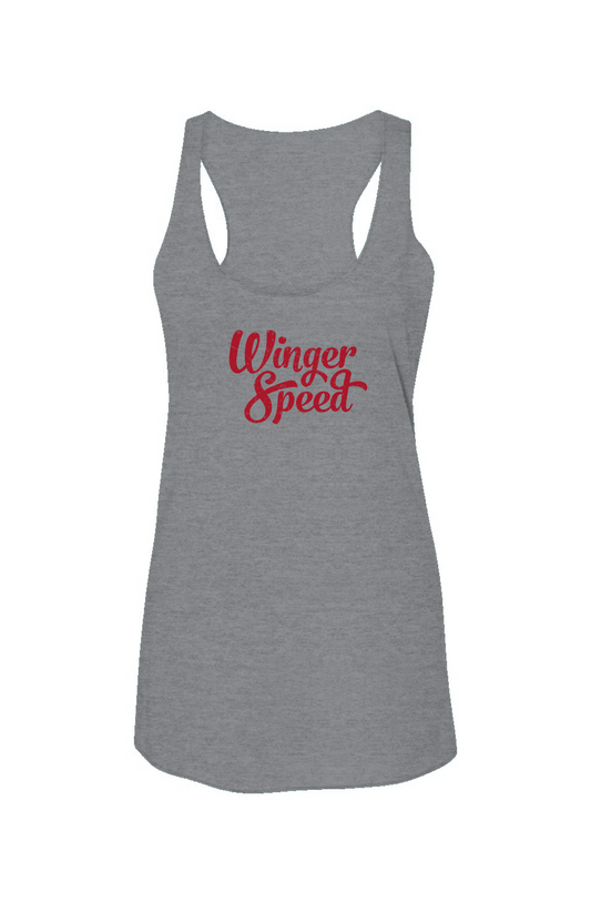 Winger Speed Racerback Barn Tank Grey | Barn Garb Hockey Threads