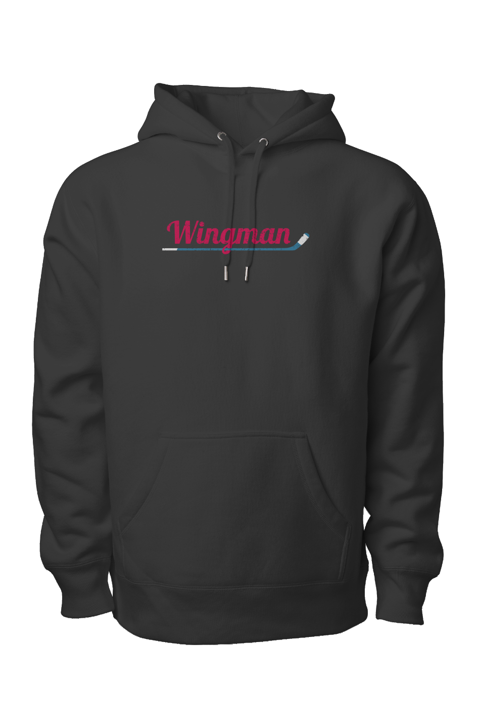 Wingman Legend Heavyweight Cross Grain Hoodie Black | Barn Garb Hockey Threads