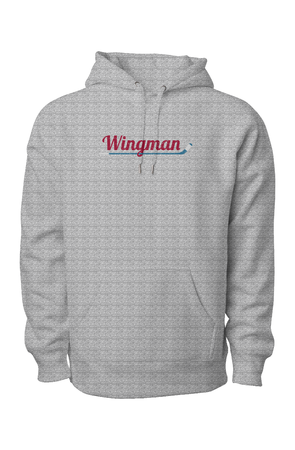 Wingman Legend Heavyweight Cross Grain Hoodie Grey | Barn Garb Hockey Threads