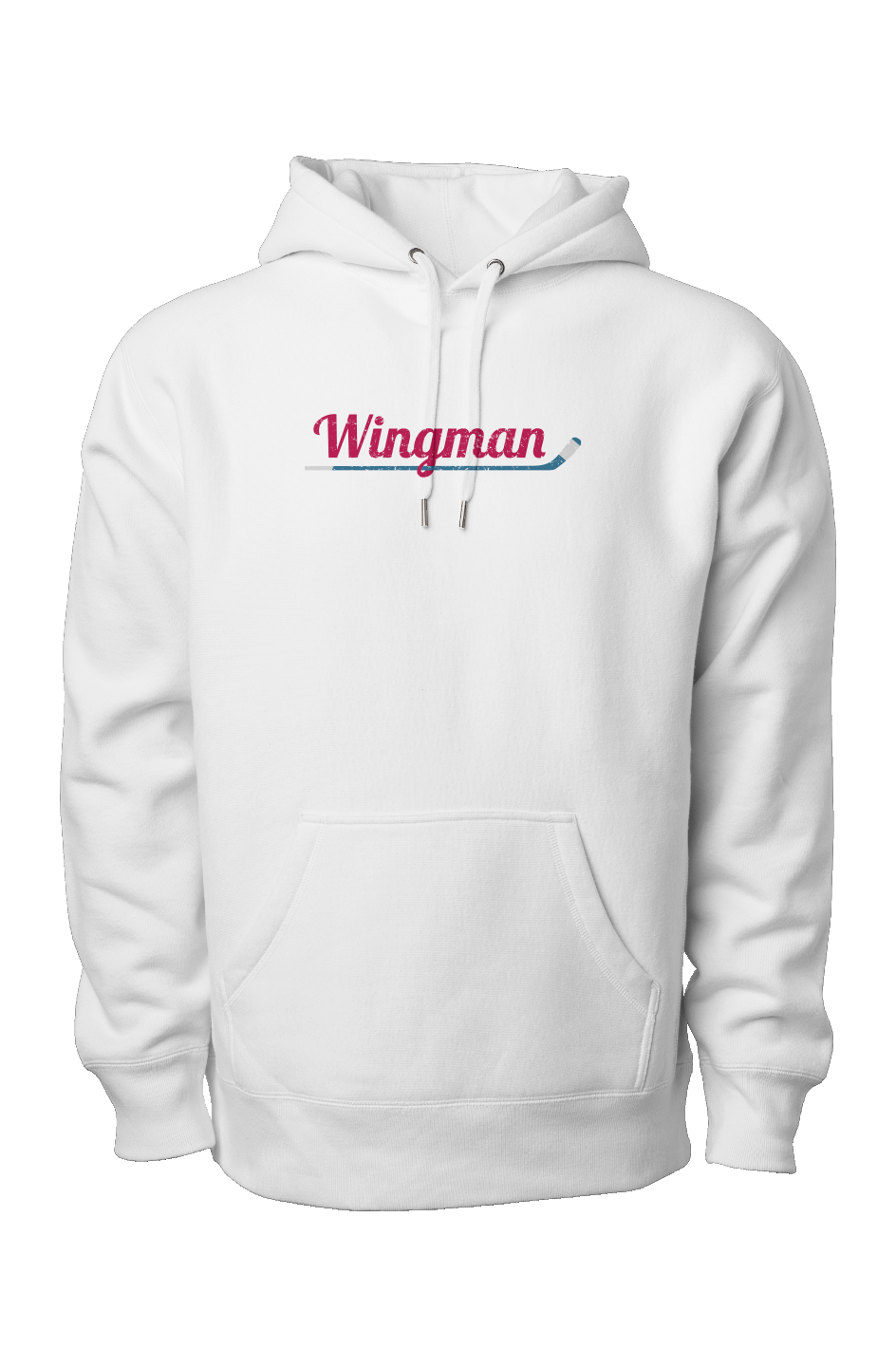 Wingman Legend Heavyweight Cross Grain Hoodie White | Barn Garb Hockey Threads