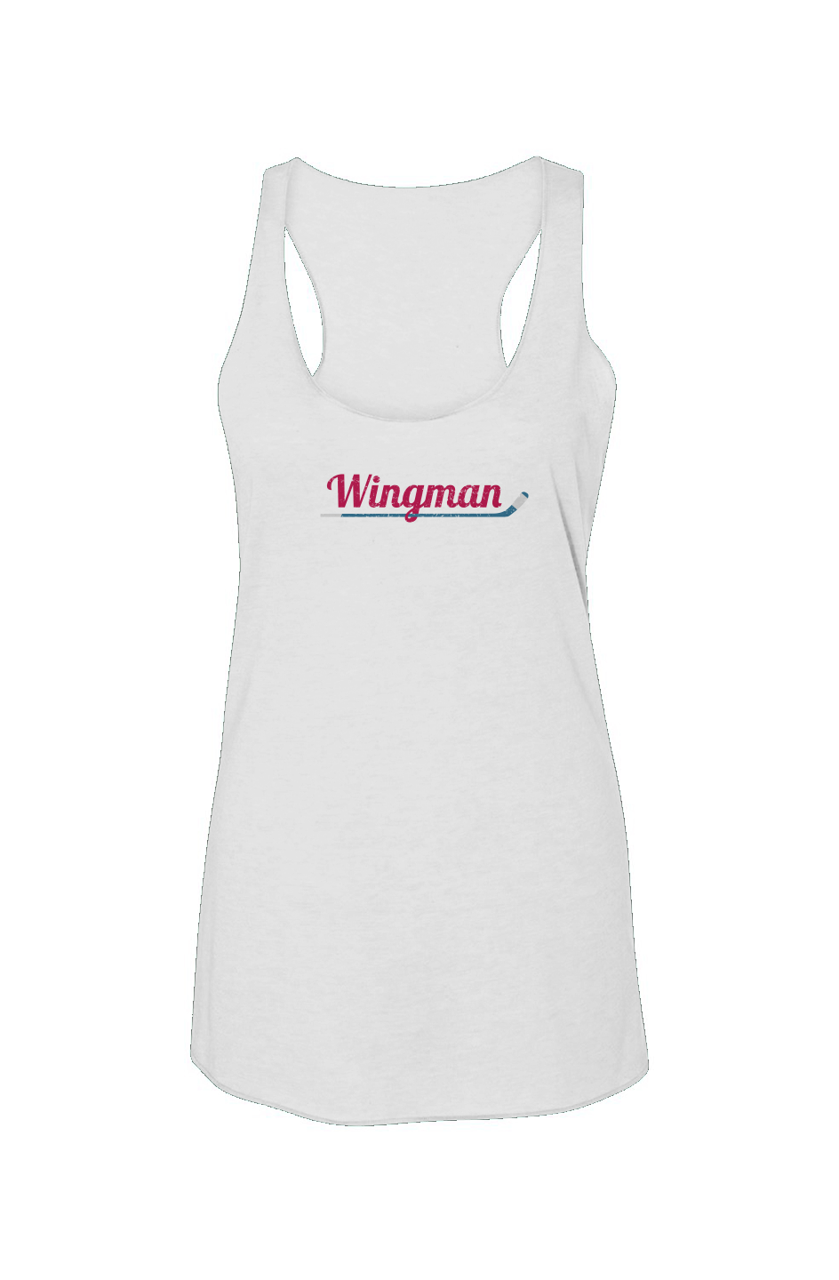 Wingman Racerback Barn Tank White | Barn Garb Hockey Threads
