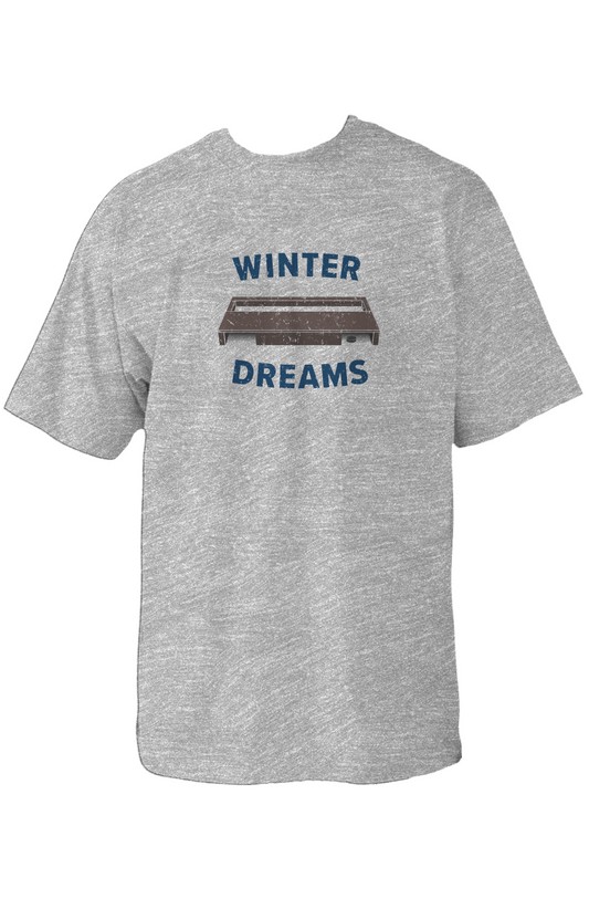 Winter Dreams 90s Throwback Tee Grey | Barn Garb Hockey Threads