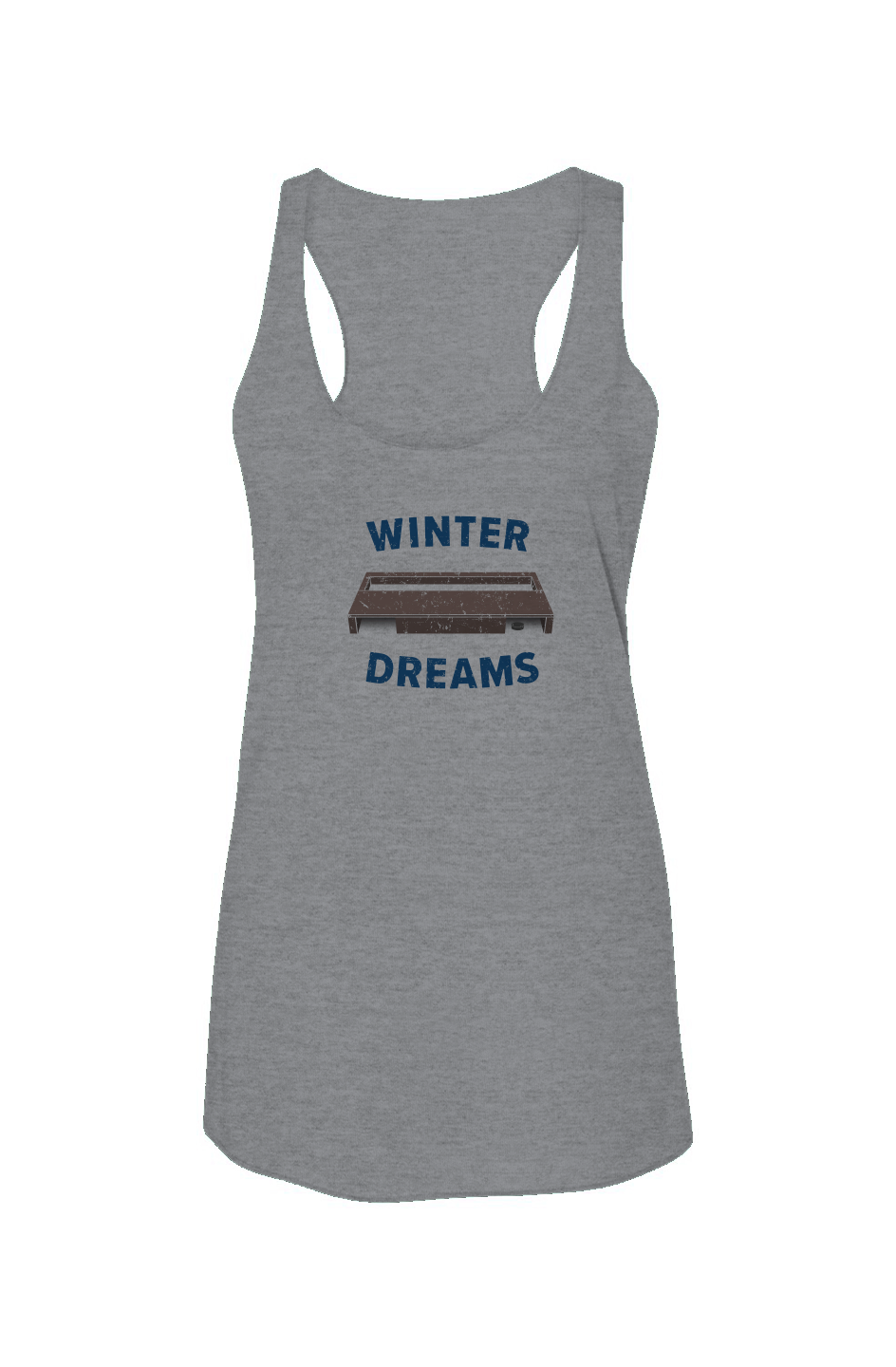 Winter Dreams Racerback Barn Tank Grey | Barn Garb Hockey Threads