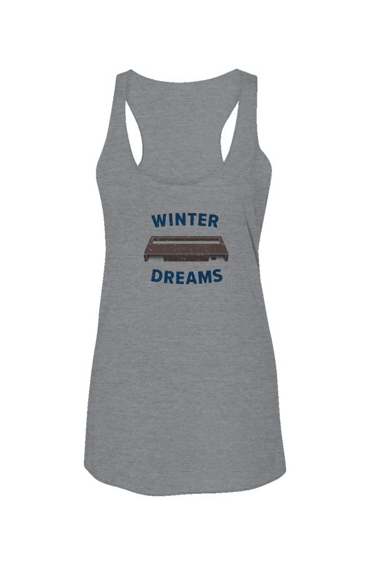 Winter Dreams Racerback Barn Tank Grey | Barn Garb Hockey Threads