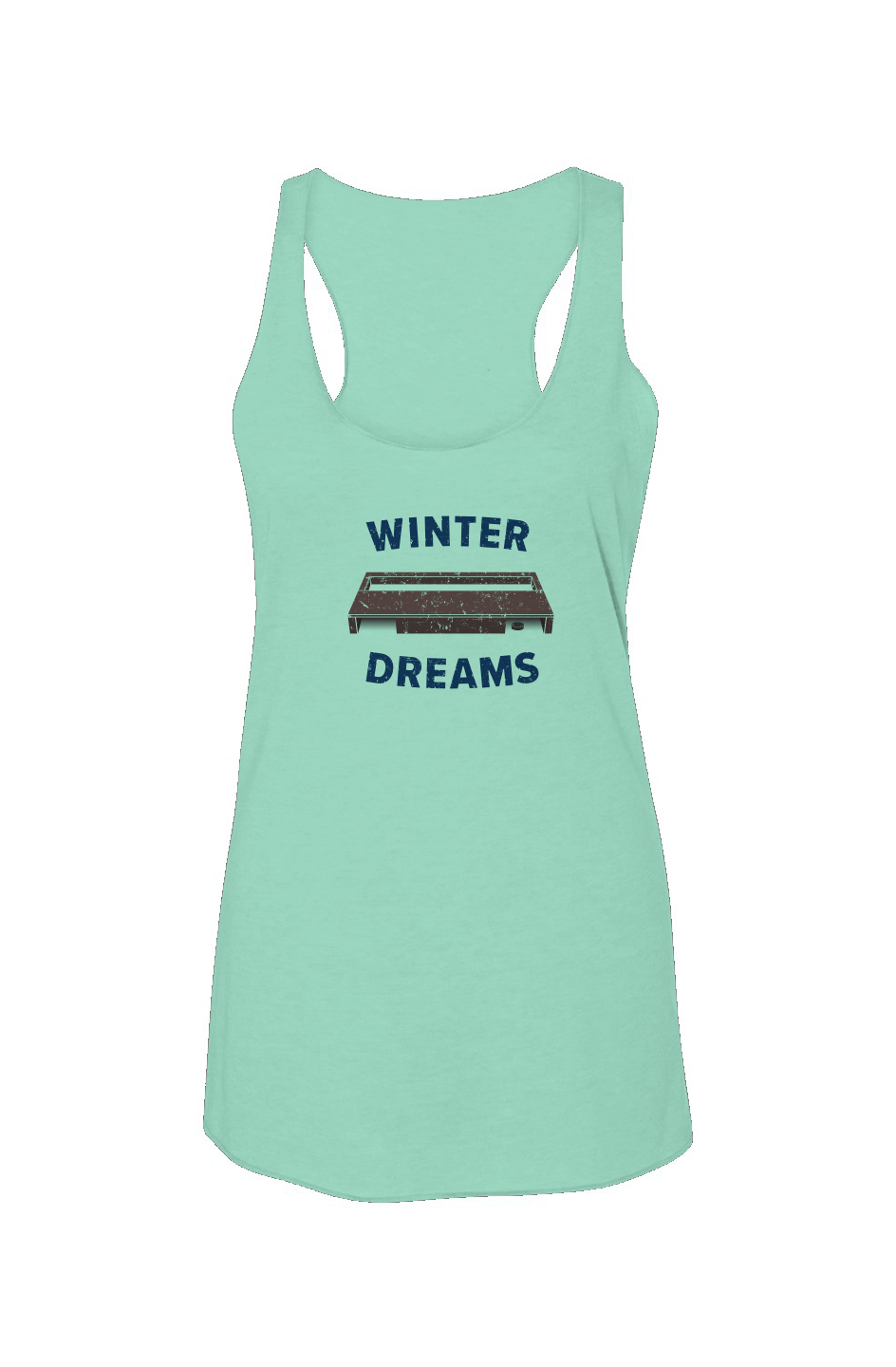 Winter Dreams Racerback Barn Tank Mint | Barn Garb Hockey Threads