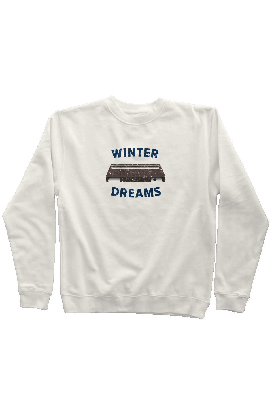 Winter Dreams Rinkside Crewneck Sweatshirt Bone | Barn Garb Hockey Threads