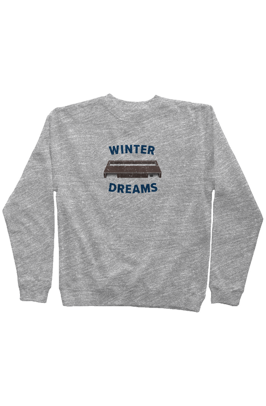 Winter Dreams Rinkside Crewneck Sweatshirt Grey | Barn Garb Hockey Threads