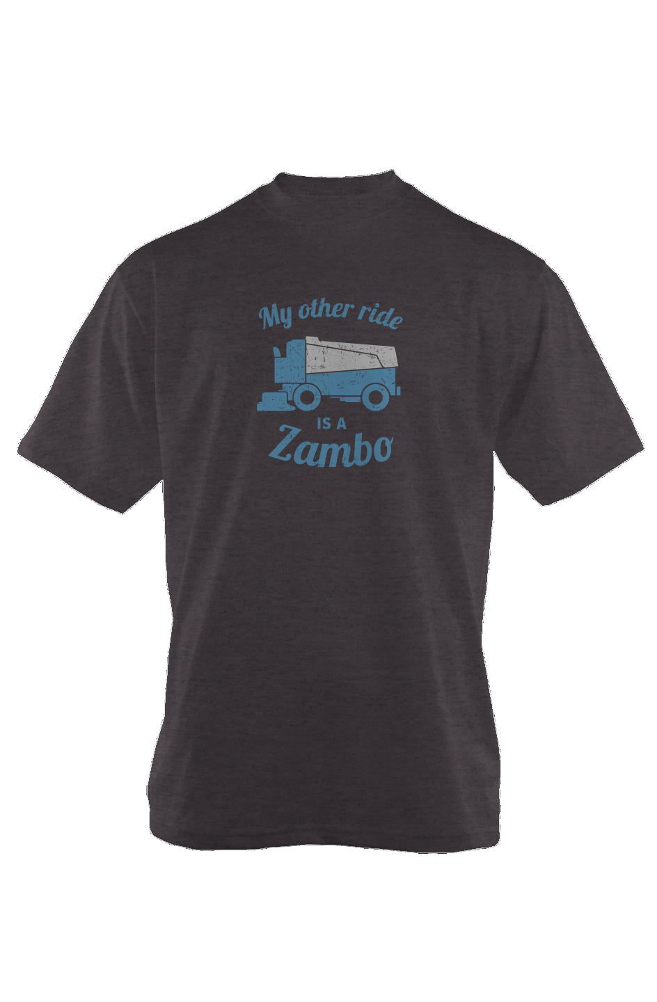 Zambo 90s Throwback Tee Charcoal | Barn Garb Hockey Threads