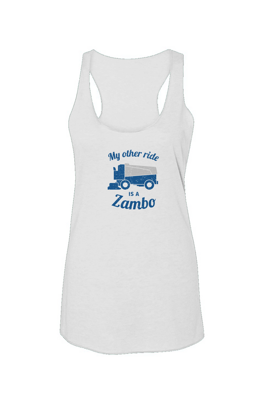 Zambo Racerback Barn Tank White | Barn Garb Hockey Threads