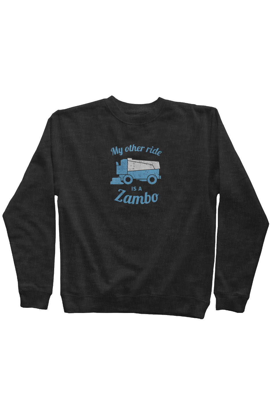 Zambo Rinkside Crewneck Sweatshirt Charcoal | Barn Garb Hockey Threads