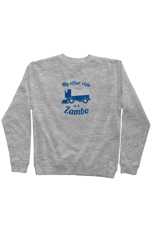 Zambo Rinkside Crewneck Sweatshirt Heather Grey | Barn Garb Hockey Threads