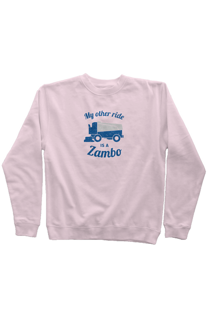 Zambo Rinkside Crewneck Sweatshirt Pink | Barn Garb Hockey Threads