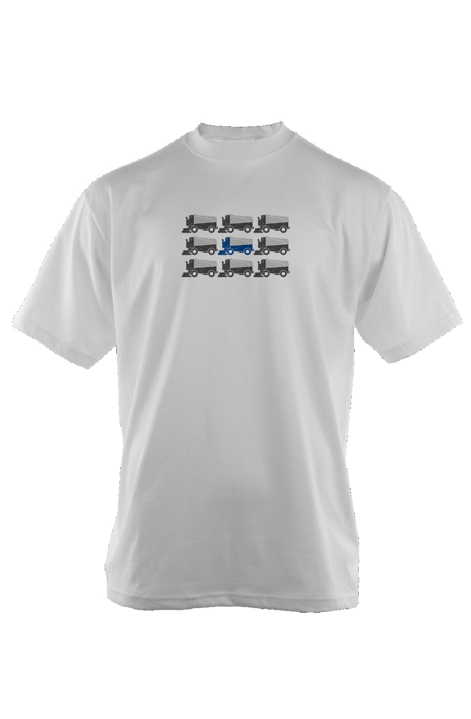 Zamboni Nation 90s Throwback Oversized Heavyweight Tee White | Barn Garb Hockey Threads